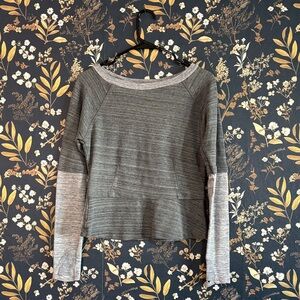 ATHLETA by Derek Lam 10C Terry Peplum Yoga Sweatshirt Size XS
